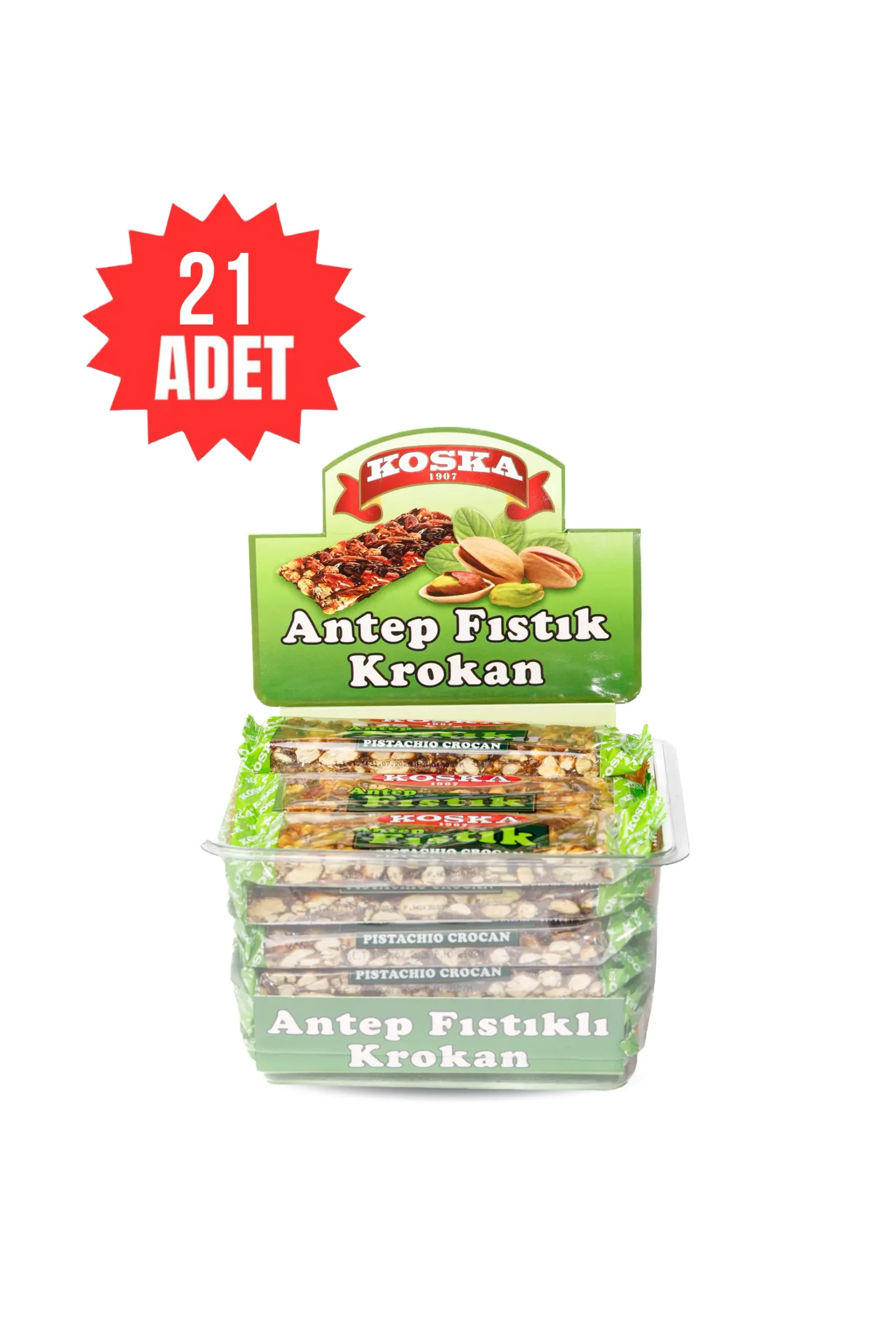 Antep Fıstıklı Krokan, üstten görünüm